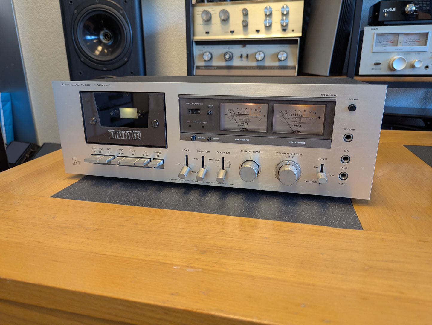 Luxman K-5 cassette deck